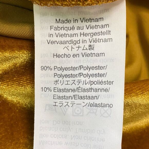 Madewell Vintage Gold Velvet Butterfly Short Sleeve Top - Picture 11 of 13